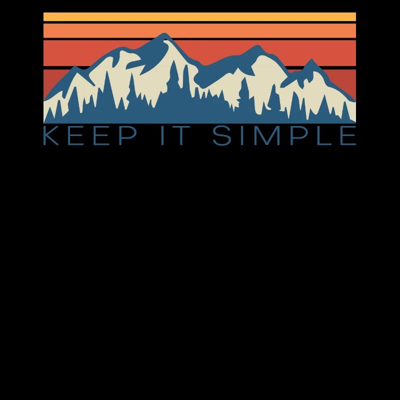 Vintage retro mountains