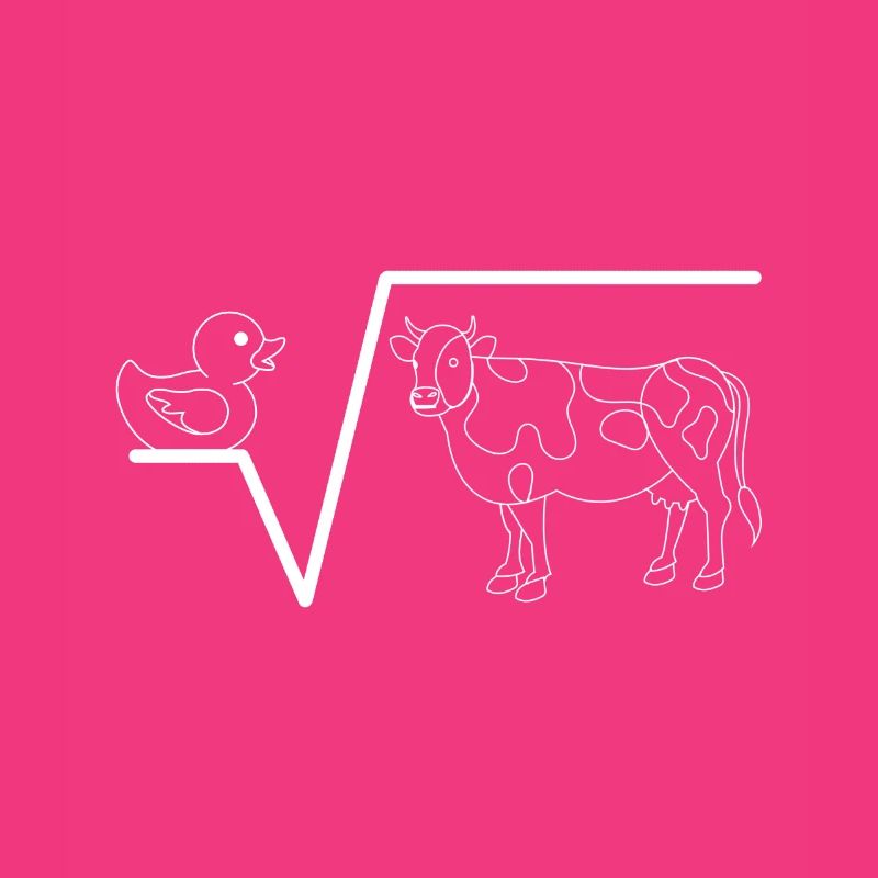 Nth Root From Q Duck Root Cow Funny math