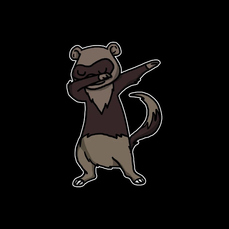 Funny Dabbing Ferret Dab Dance Polecat Lover Gift