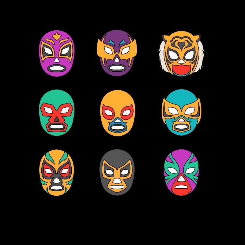 Masques de lutteur mexicain Lucha Libre