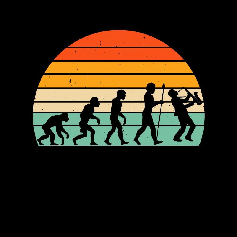 Joueur de saxophone Evolution