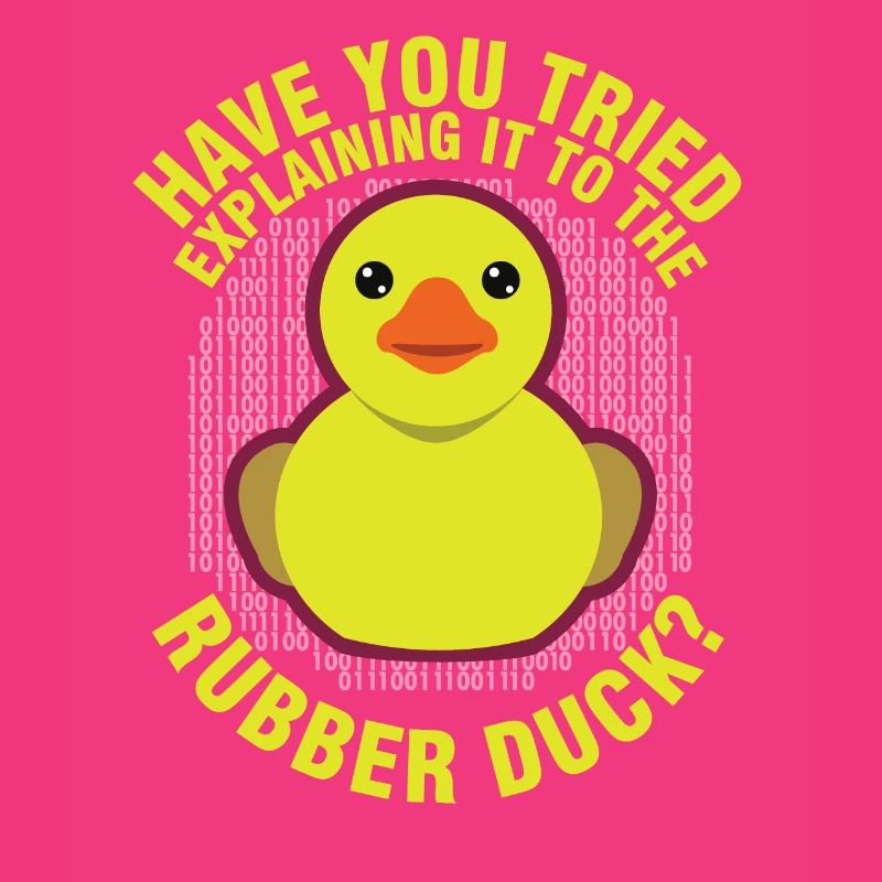 Funny Programming Rubber Duck for Debug Debugger