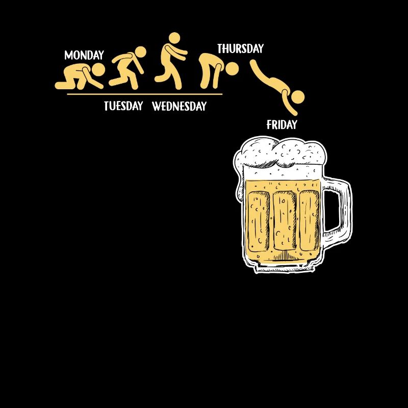 Bier Woche Durstiger Freitag Alkohol Wochenende