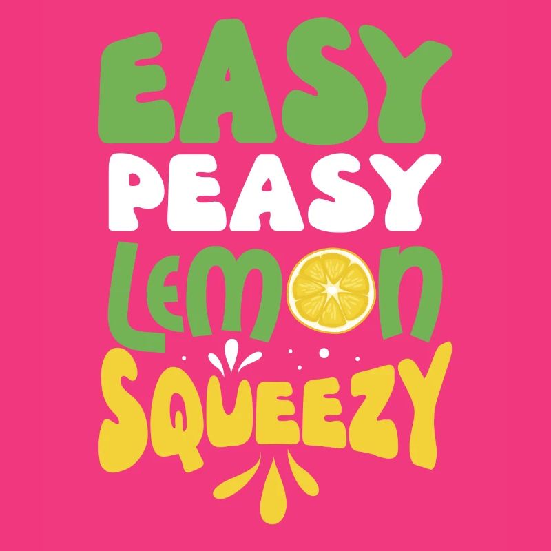 Lustige einfache peasy Lemon Squeezy Geschenk Design Pun
