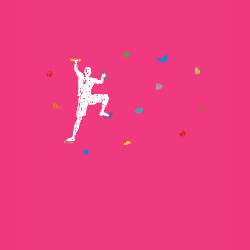 Funny Colourful Boulder Climber Gift