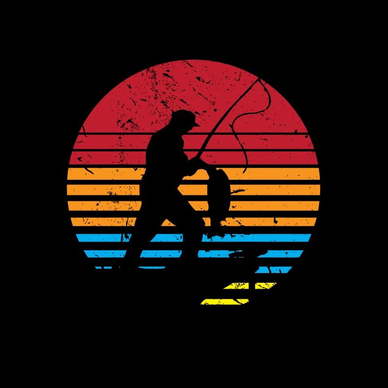 Coucher de soleil avec pêcheur