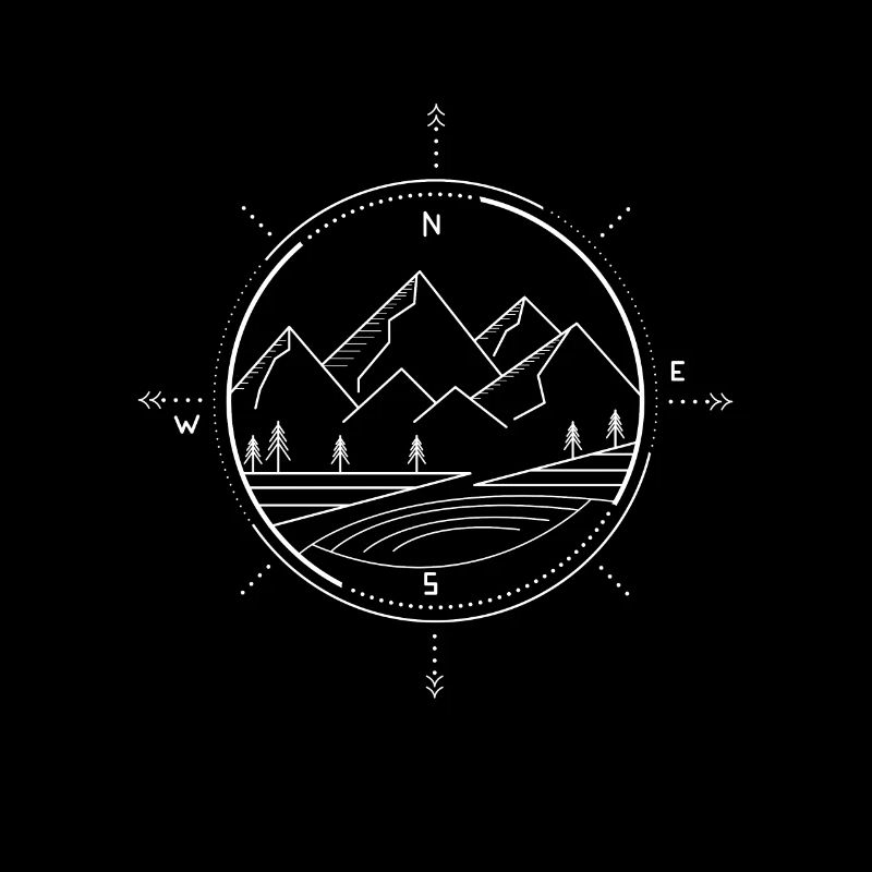 Berge Kompass