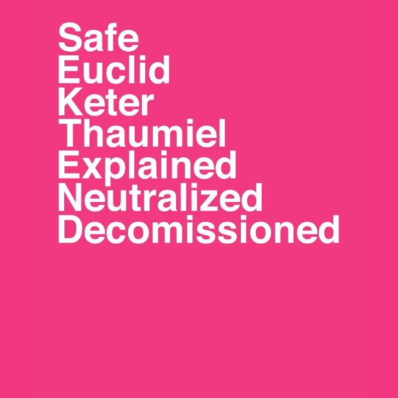 Object classes secure contain protect scp