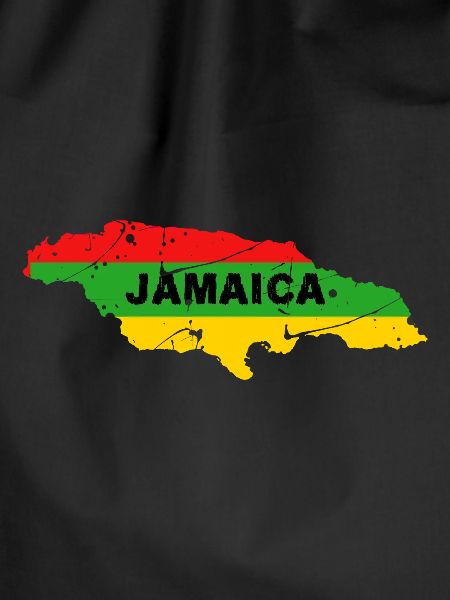 Jamaica font with flag