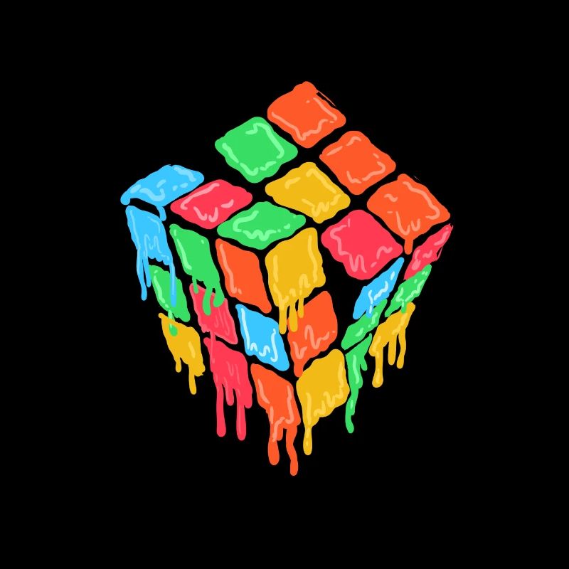 Cube melted gift