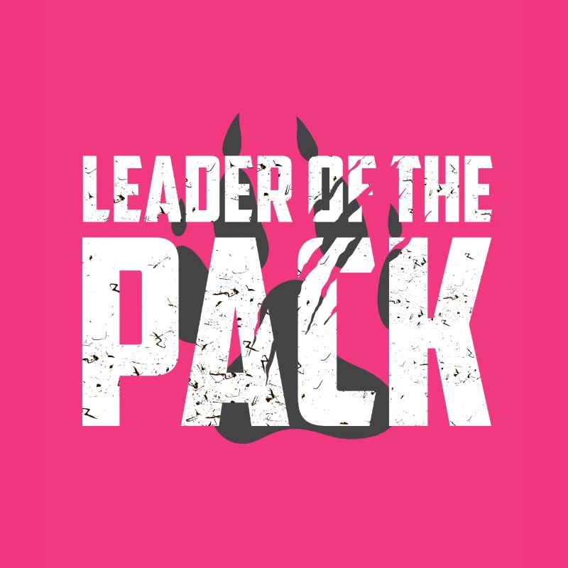 Wolfsrudel Geschenk Design | Anführer der Pack Paw