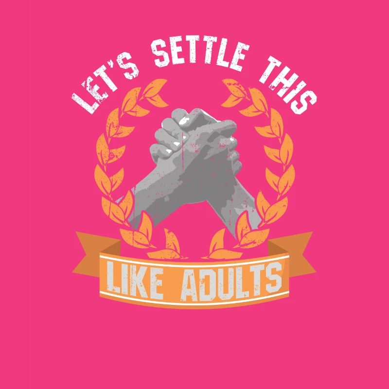 Sjovt armbrydningsdesign til mænd - Lad os sætte os op