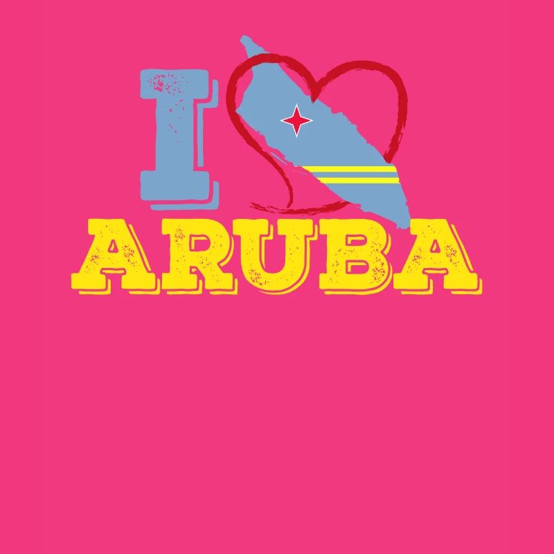 Ich liebe Aruba Design Flag Map Souvenir Geschenk