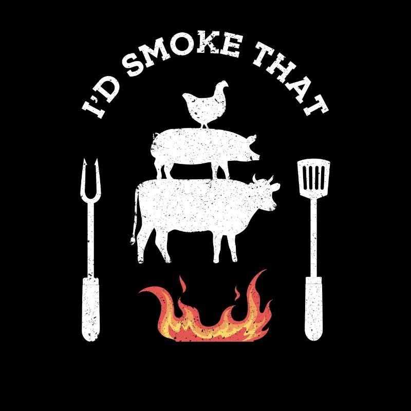 Funny BBQ smoking gift, grilling and barbeque