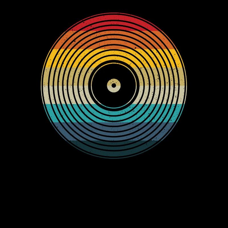 Vinyle rétro coucher de soleil - LP Vinyl Collector Gift