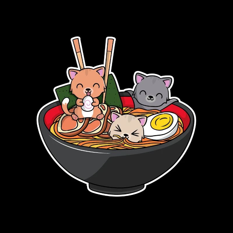 Ramen Cats Anime Apparel