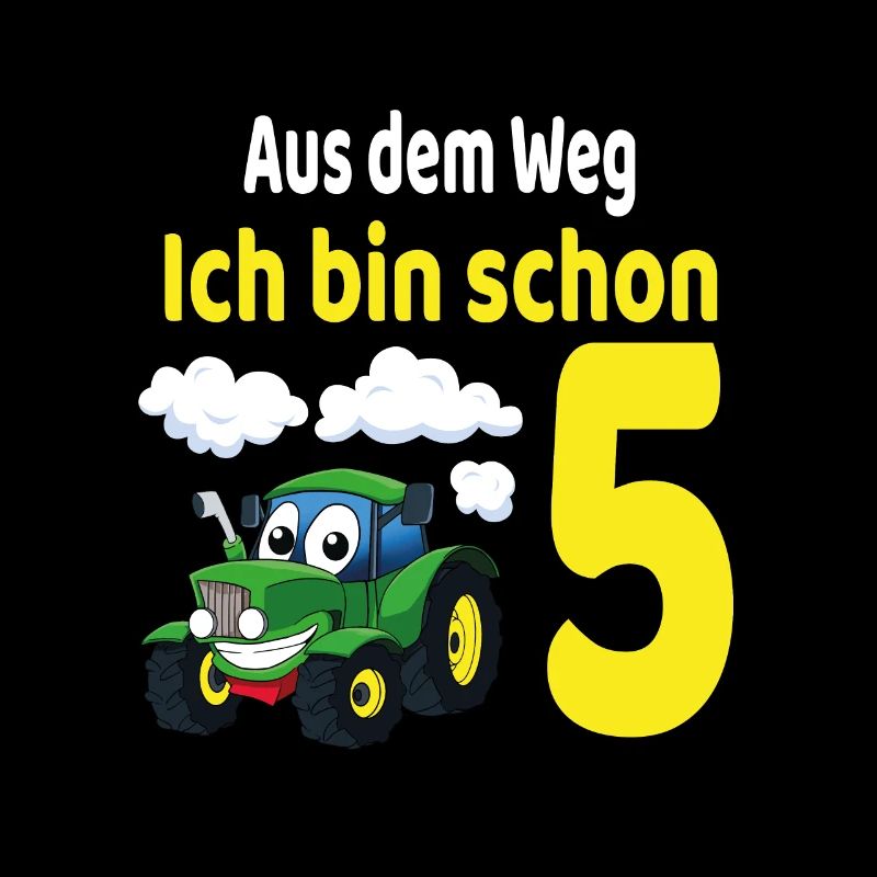 5. Geburtstag Junge Traktor Ich bin schon 5