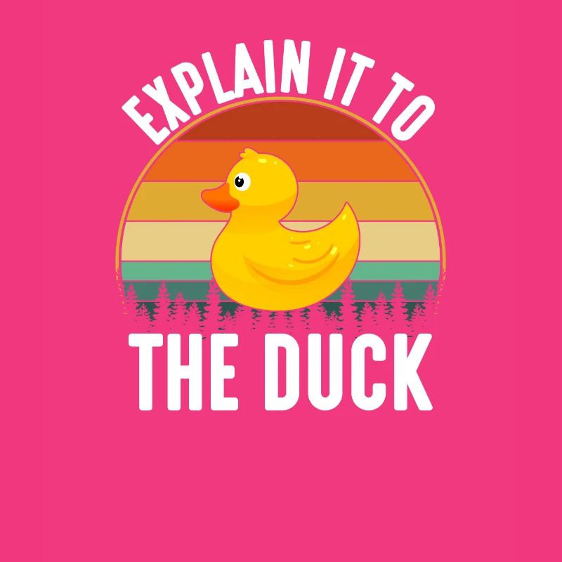 Rubber Duck Debugging, funny developer coding prog