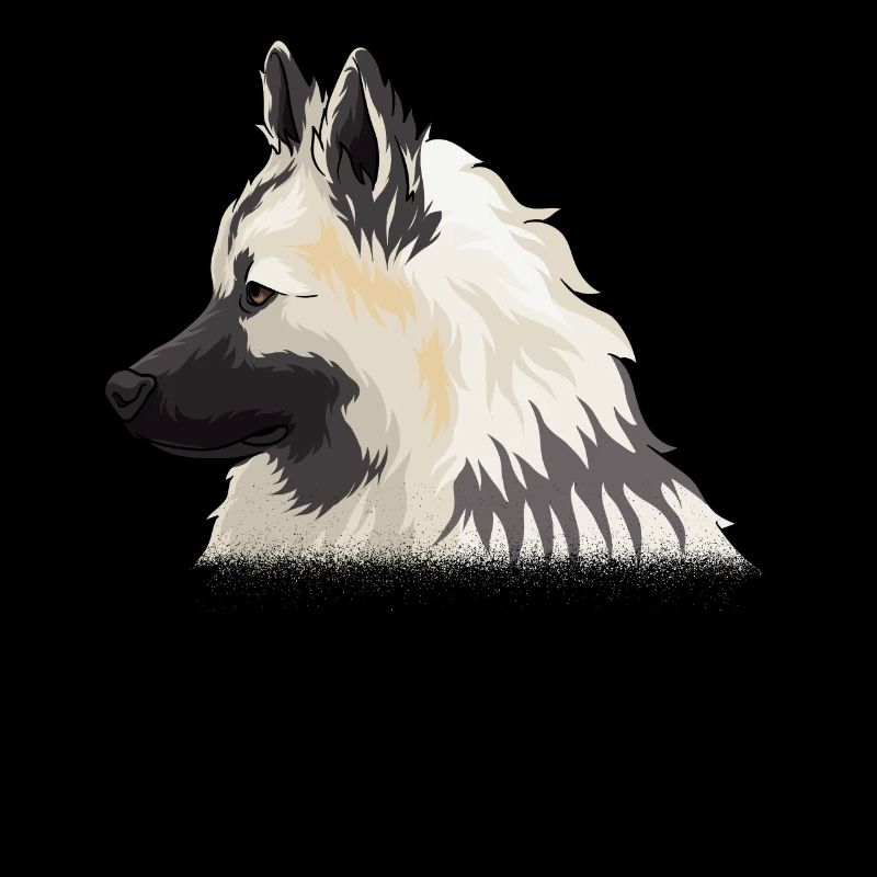 Eurasier Kopf Hund Hundeportrait Geschenk