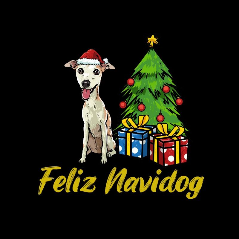 Feliz Navidog Whippet Hunde Geschenk