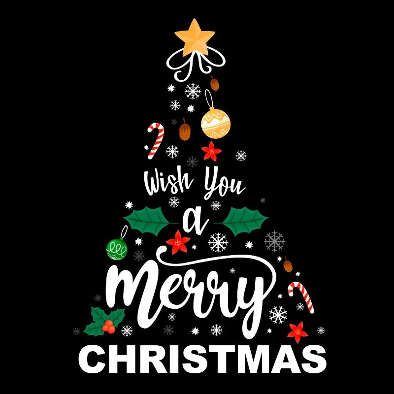 Christmas tree colorful symbol