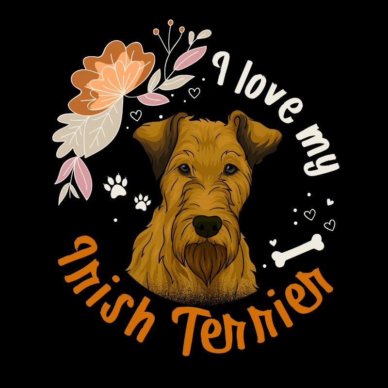 Ich liebe meinen Irish Terrier Hund Geschenk