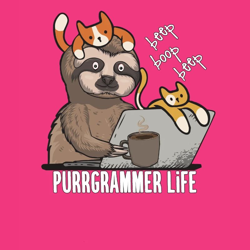 Cadeau d'informatique de programmeur de chat drôle