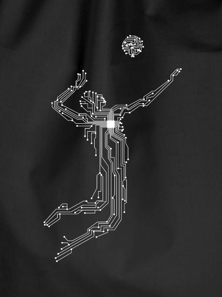 Mainboard CPU Chip Volleyballspieler