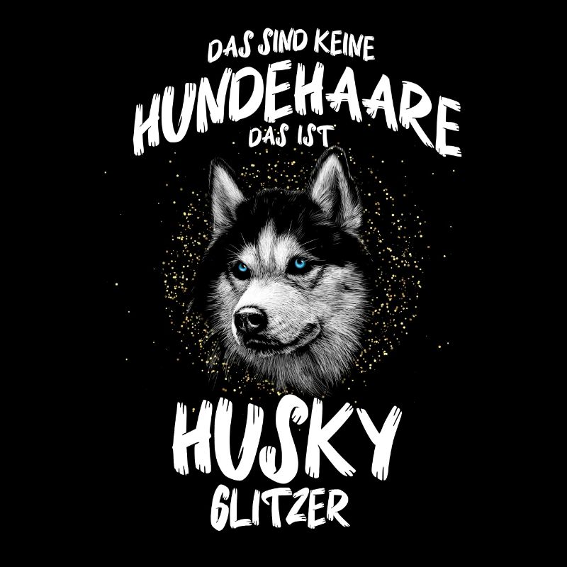 Husky Glitzer Schlittenhund Huskies Geschenk
