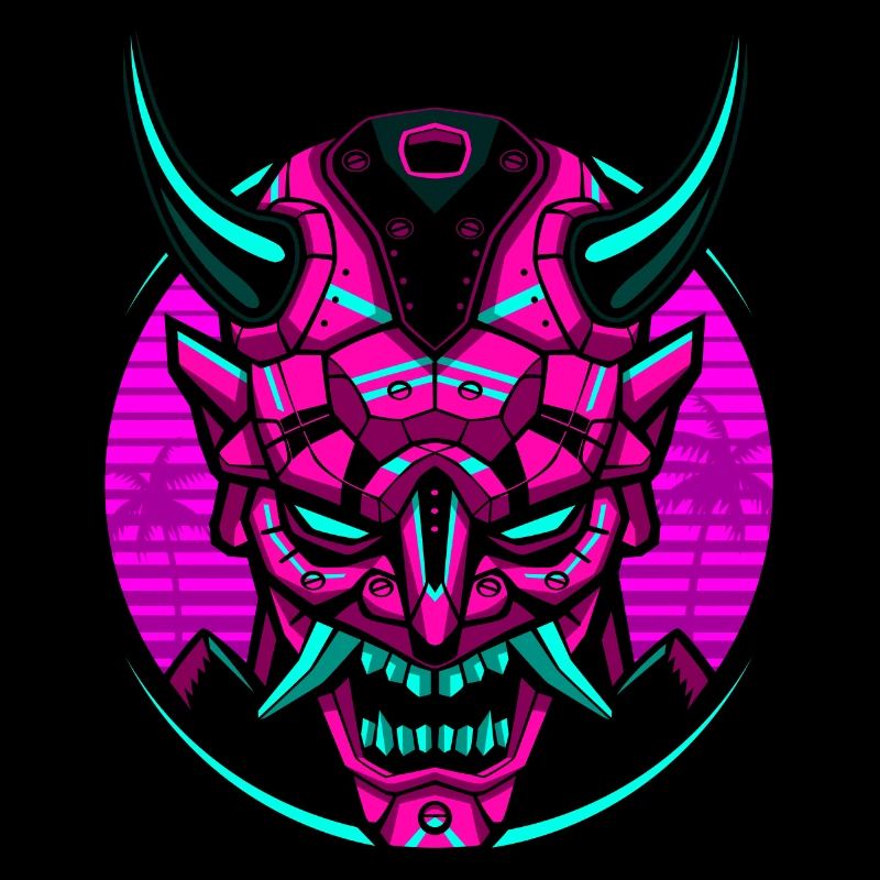 retro samurai robot