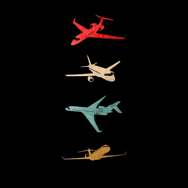 Vintage Flugzeug Flugzeuge Pilot Fliegen Geschenk