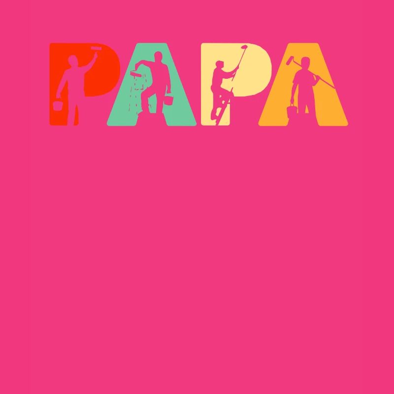 Funny Papa Painter Father's Day Gift for Dad