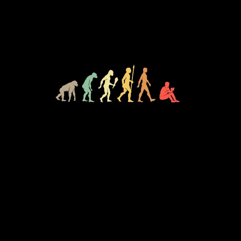 Vintage Reading Evolution Read Book Gift Idea