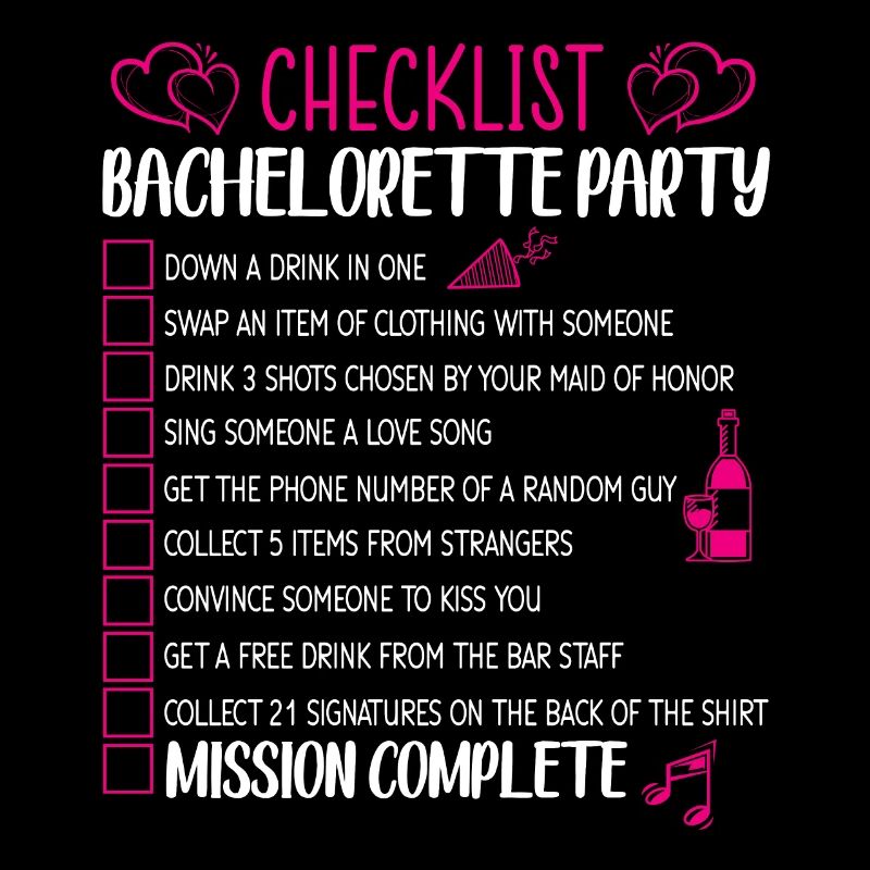 Bachelorette Party Checklist