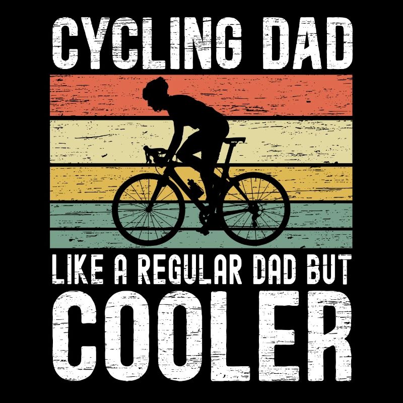 Radfahrer Papa Wie Ein Normaler Vater Aber Cooler