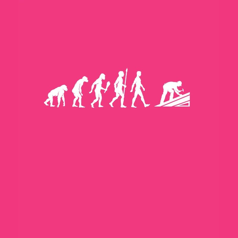 Lustige Dachdecker Evolution Dach Geschenkidee