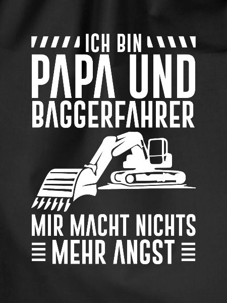 Bauarbeiter Bagger Geschenk Baggerfahrer
