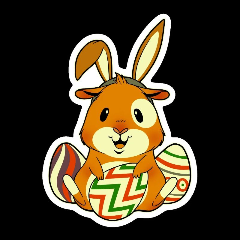 Guinea pig as Easter