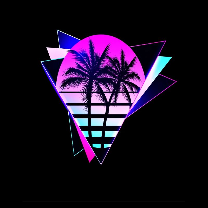 Aesthetic Vaporwave Vintage. retrowave-triangle