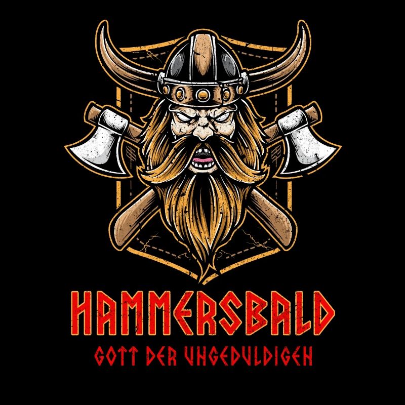 Witziger Wikinger Krieger Hammersbald