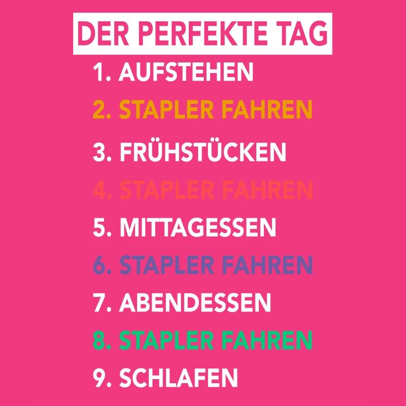 Staplerfahrer Gabelstaplerfahrer Stapler Hubwagen