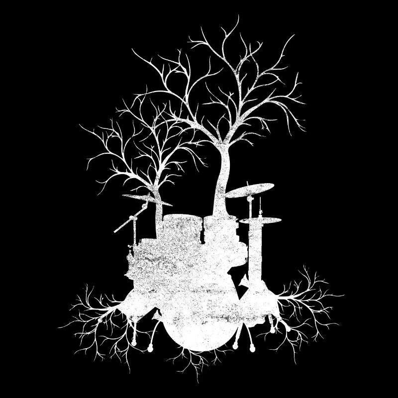 Drum Tree Nature Music Drummer Art