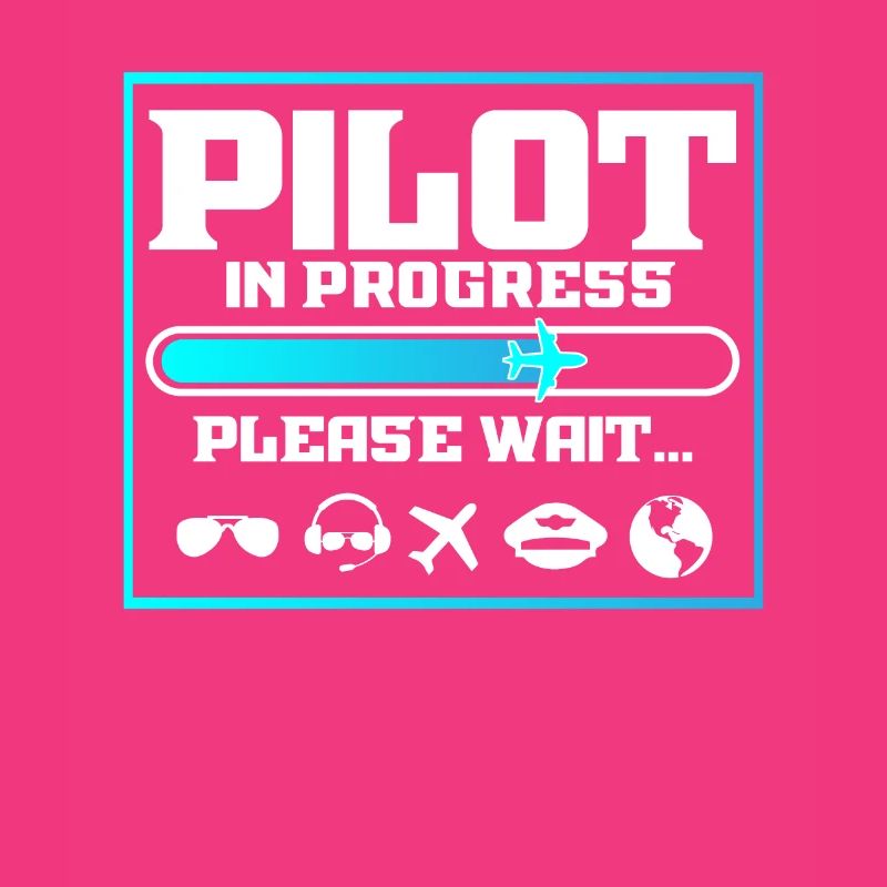 Pilot In Progress Funny Flight School Student