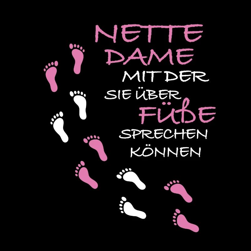 Nette Dame mit der Sie über Füße sprechen