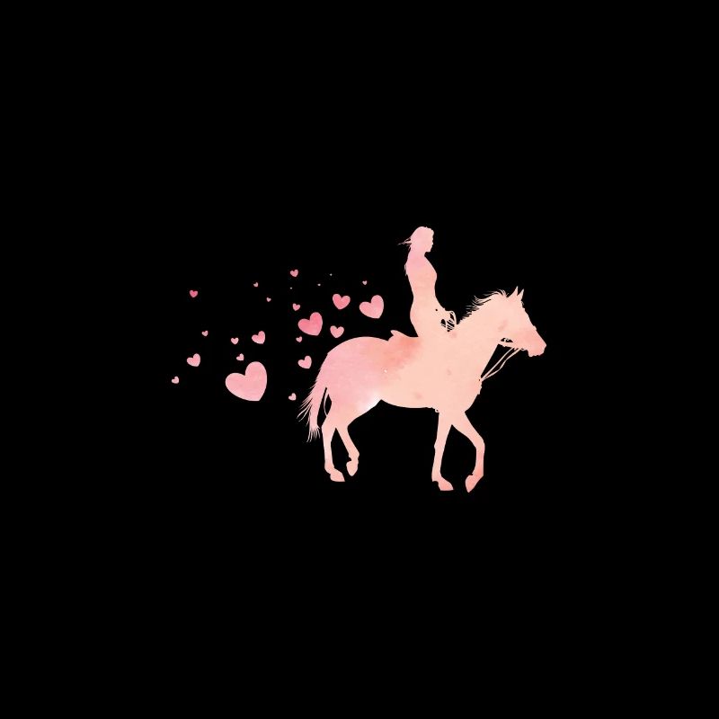 Pferd Herz Rosa