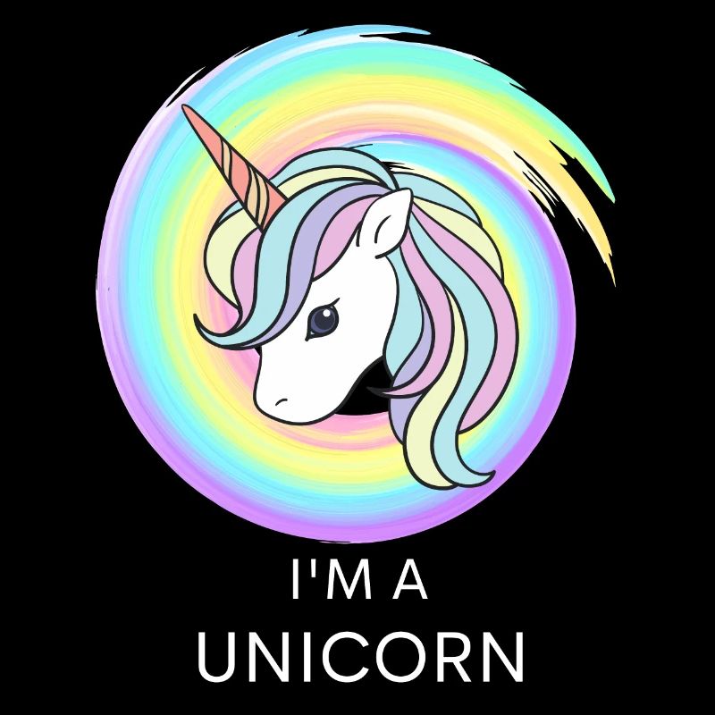 I'm a unicorn Einhorn Regenbogen süß spruch