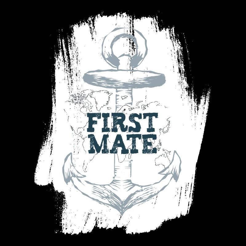 Steuermann - first mate - Anker mit Welt