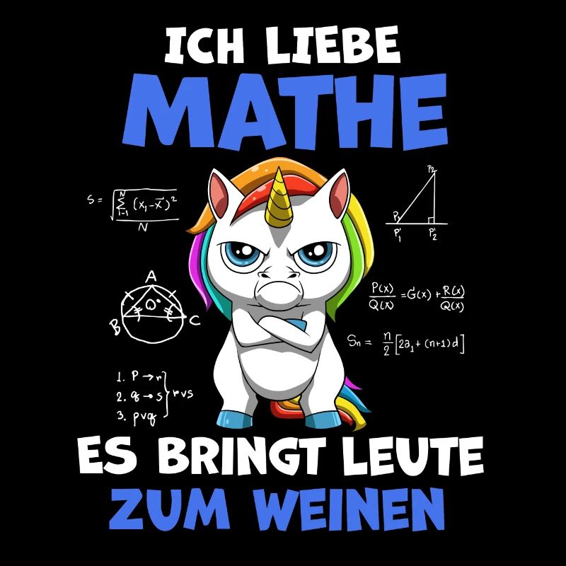 Lustiges Mathematik Einhorn Lehrer