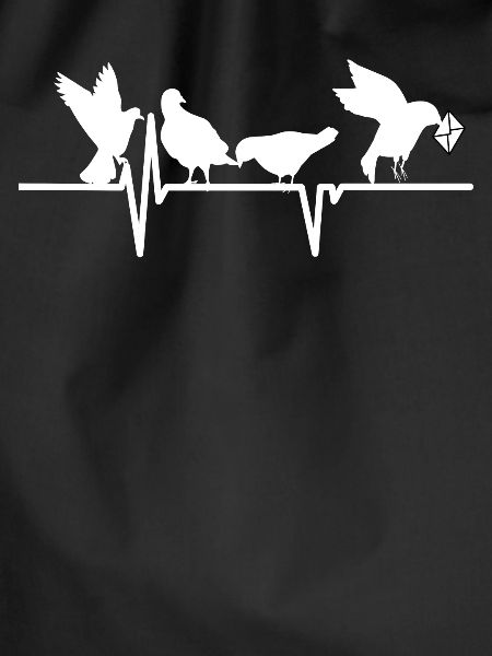 Brieftauben Herzschlag Design