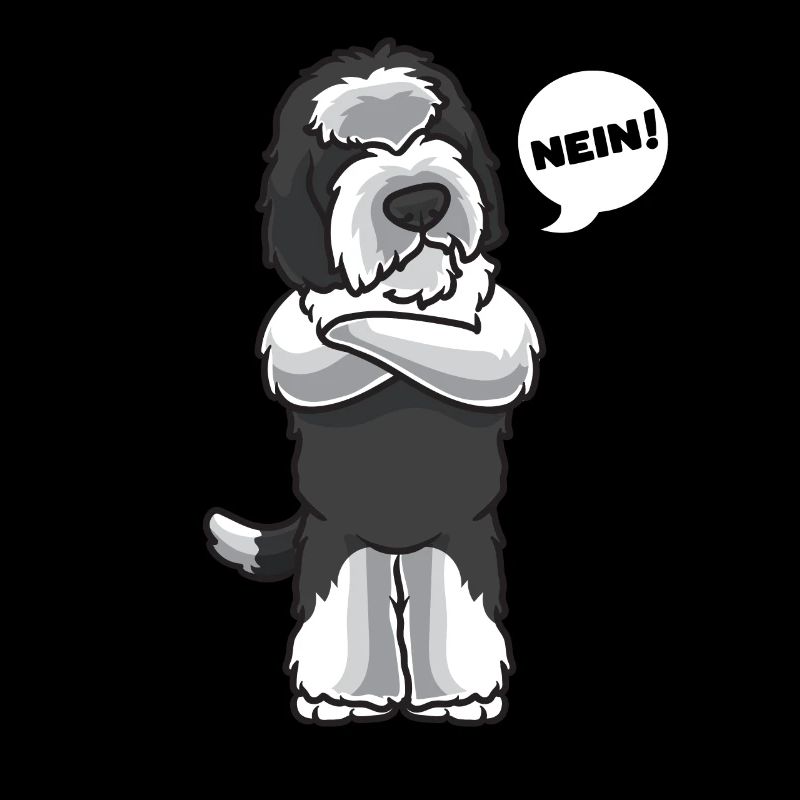 Sturer Sheepadoodle Hund